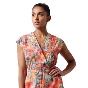 Athleta Marlow Printed Floral Jumper Medium One Piece Summer